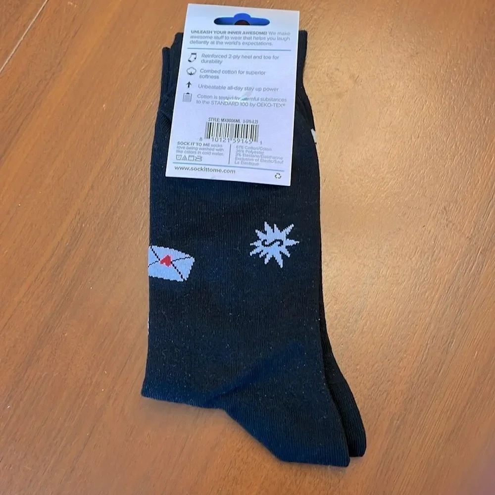 NWT Sock it to Me Wish You Were Queer Unisex Crew Socks